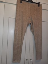 Gorgeous Super Soft Beige Snakeskin Print Thick Full Coverage Leggings Size L