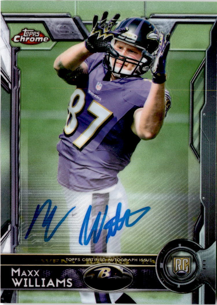Maxx Williams Topps Chrome #165 Autograph