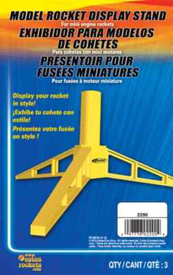 Estes 2290 Mini Engine Model Rocket Display Stand (3pk)