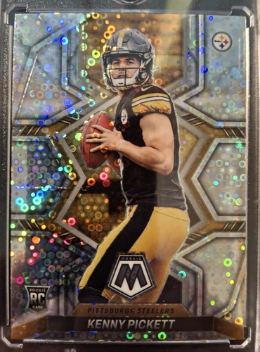 2022 Panini Mosaic Kenny Pickett Rookie Football Card No 301 Silver No Huddle