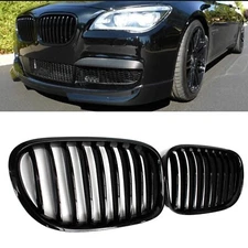 For BMW 7-Series F01 F02 740i 745i 750i 2009-2015 Front Kidney Bumper Grille ...