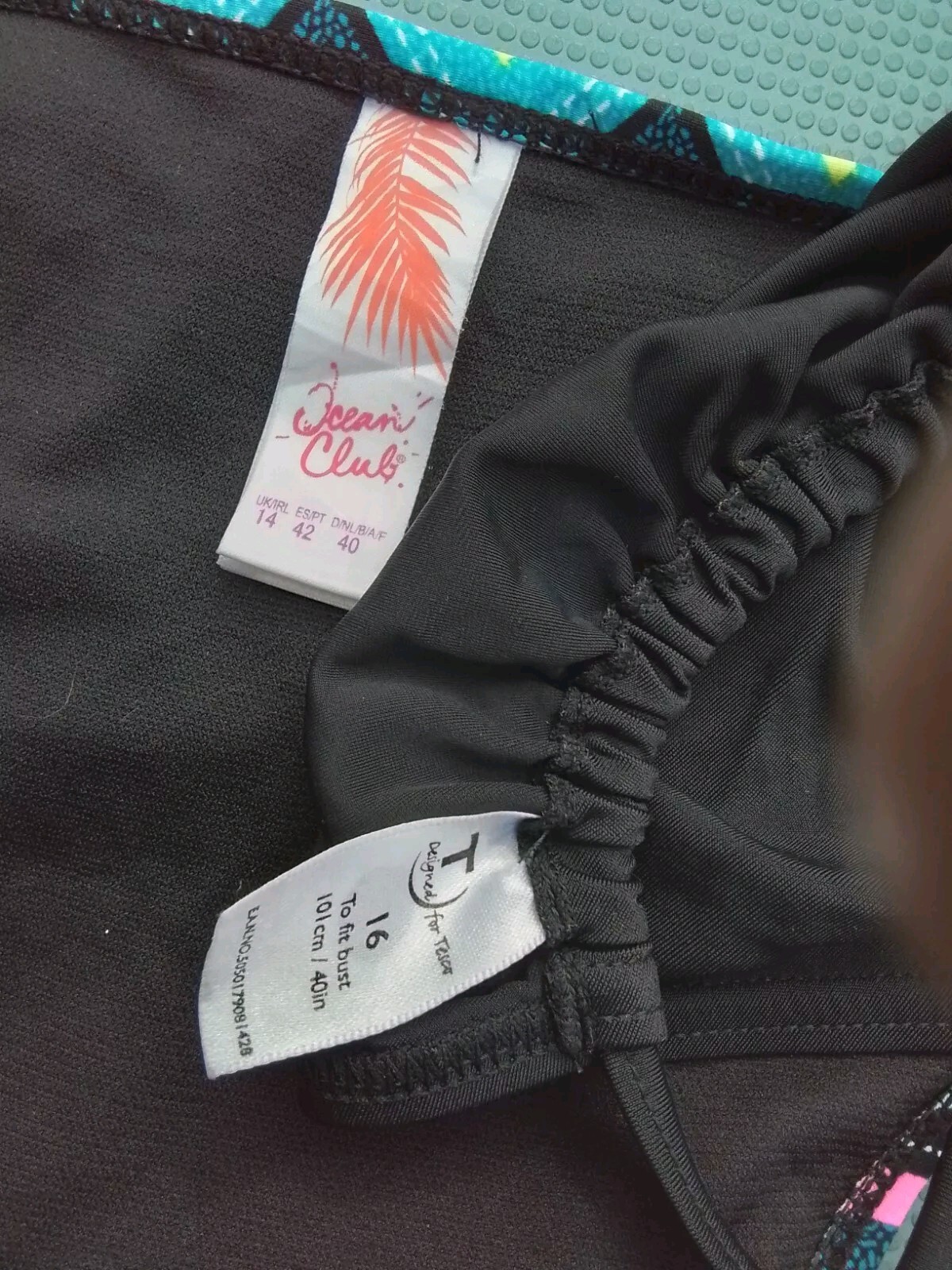 TESCO unpadded Bikini Top Size 16 OCEAN CLUB Bikini Bottoms Size 14 eBay