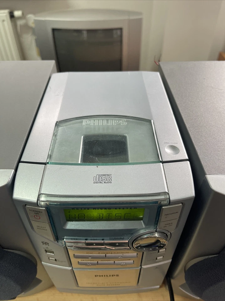 PHILIPS MC148/22 HiFi Anlage Kompaktanlage CD CD-RW MP3/WMA-CD Kassette Tuner - Bild 4 von 4