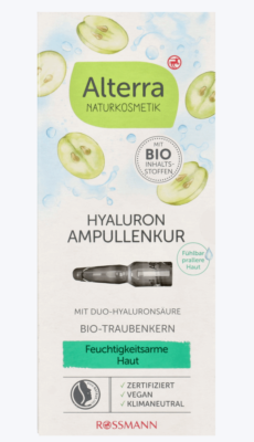 Alterra Hyaluron Ampoules Hyaluronic Acid Aloe Vera Juice White Tea 7x1ml |  eBay