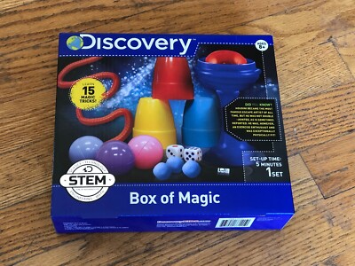 Discovery Kids Box of Magic, ages 8+ Learn 15 Magic Tricks New! Free Shipping!