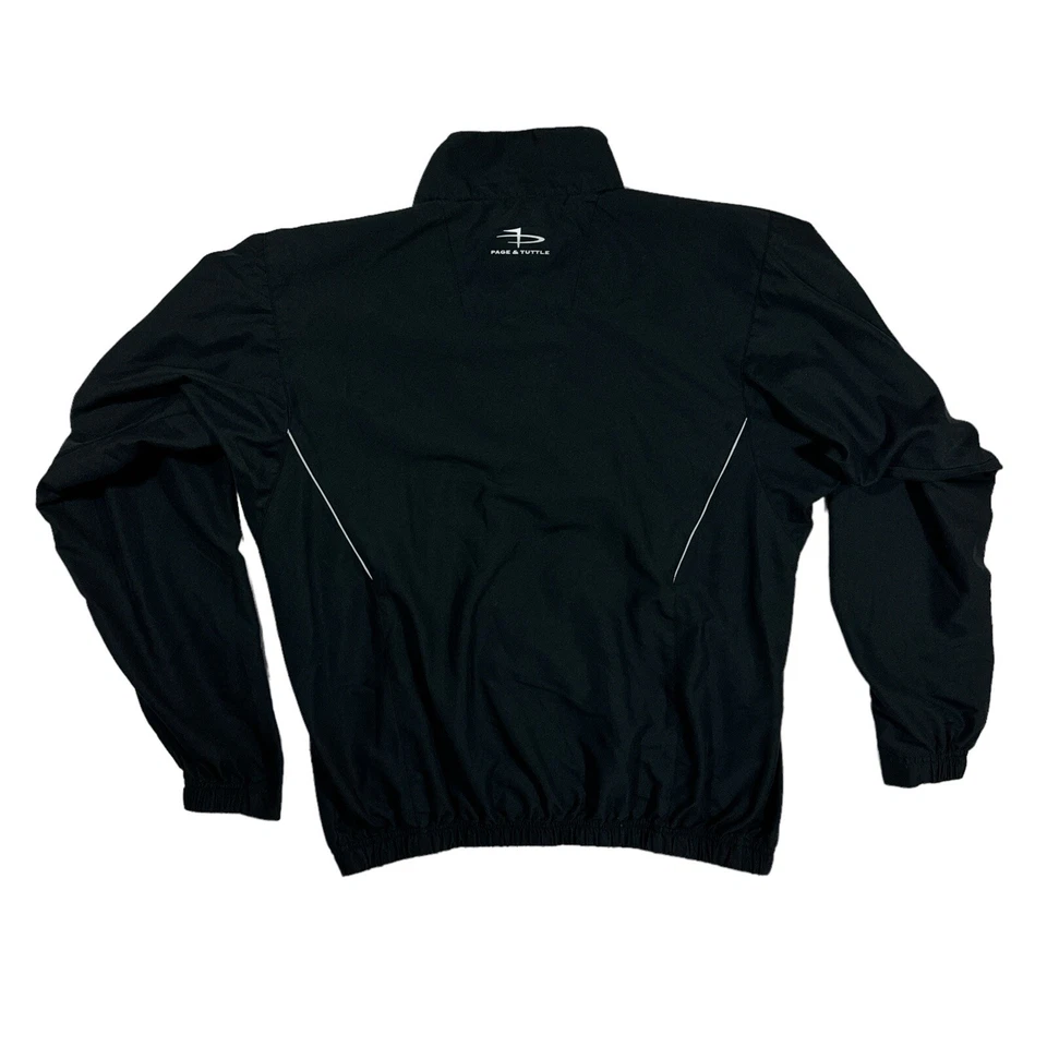 Cortavientos de golf Page & Tuttle Columbia Edgewater media cremallera talla mediana negra Foto 2 de 4