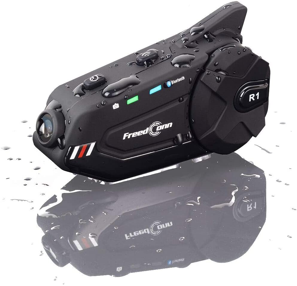 Motorcycle Helmet Headset with Camera FreedConn R1-PLUS Hard Mic