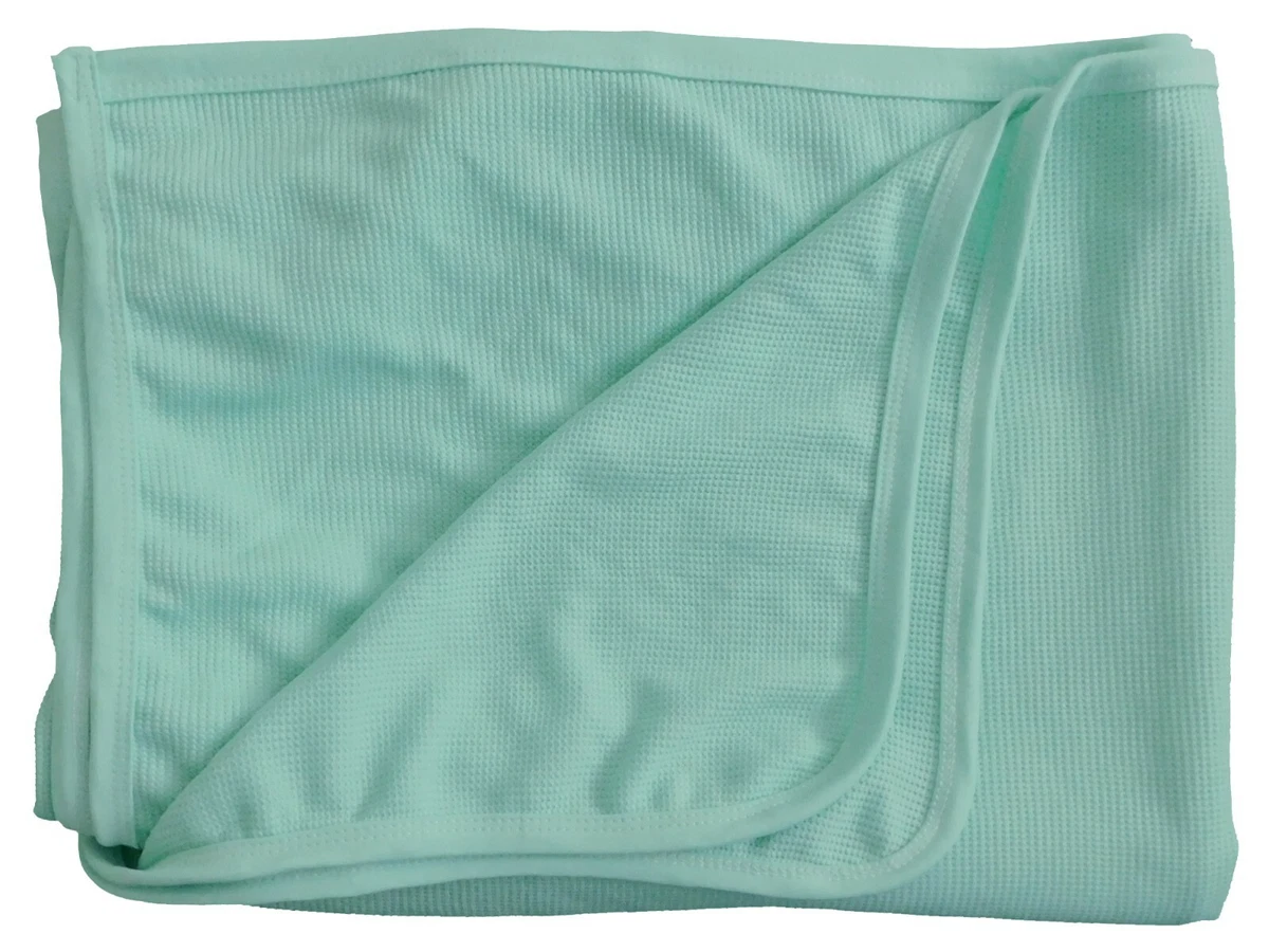 Sleep-Knit Polyester Thermal Blanket, Single Bed, 168 x 214 cm, Green | eBay