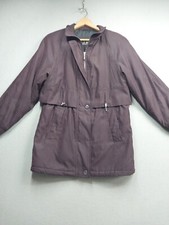 Fs Outerwear Jacket Womens Size Small Plum Full Zip Lined Coat With Pockets