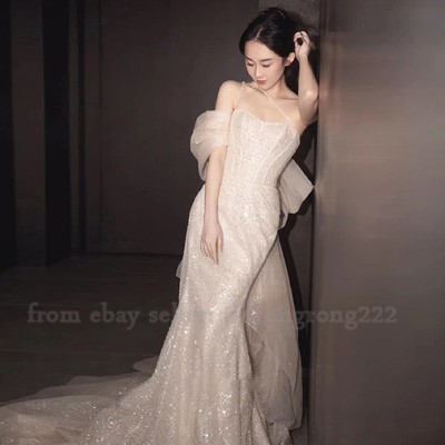 French Light Wedding Dress Bride Light Luxury Senior Sense Mori System Fishtail 