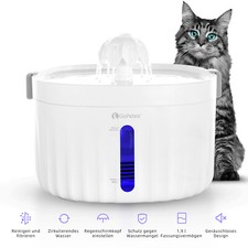 1.9L Automatischer Trinkbrunnen Drinkwell mit 4 Filter Wasserspender Hund Katze