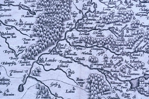 HAINAUT 1579 MAP ORTELIUS GENUINE OLD KARTE FLANDRE BELGIQUE MONS 16th century - Picture 7 of 12