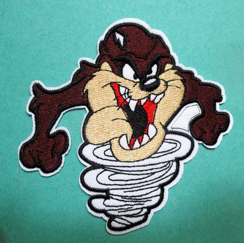 Tasmanian Devil - Looney Tunes Embroidered Iron-On Cartoon Character Patch 4" - Picture 2 of 2