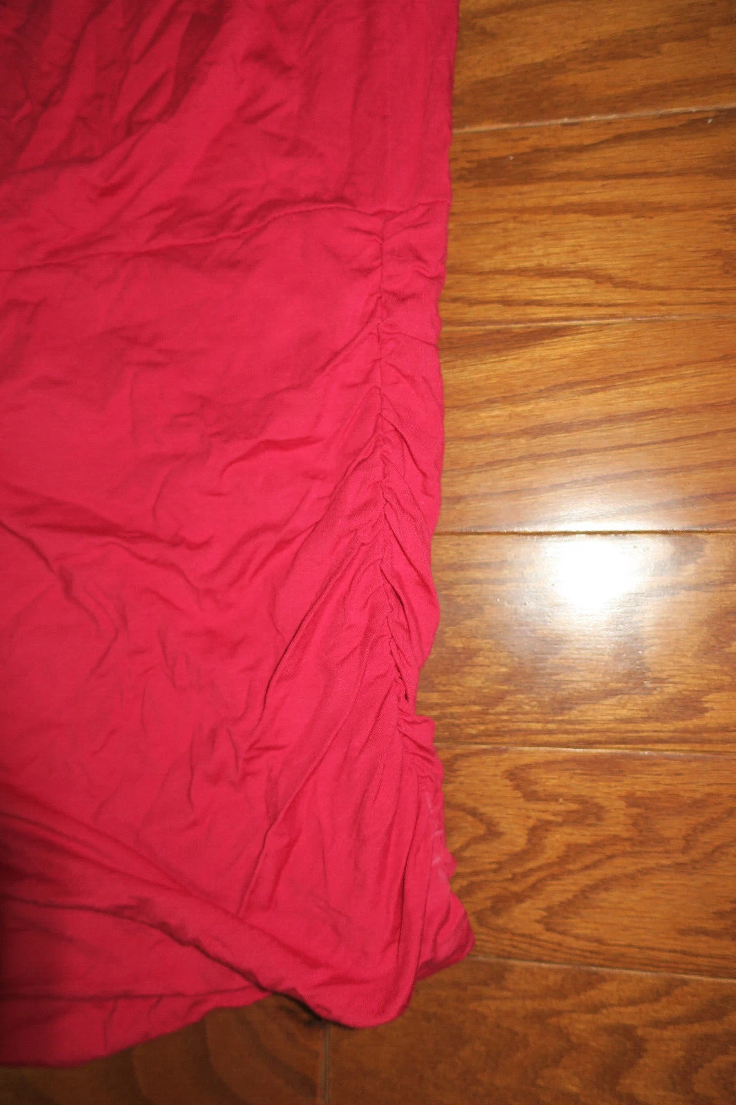 UNDERCOVER L ❤️ VICTORIA'S SECRET YOGA 93% COTONE MONOSPALLA ❤️ ABITO MAGLIETTA ESTIVA rosso 42"