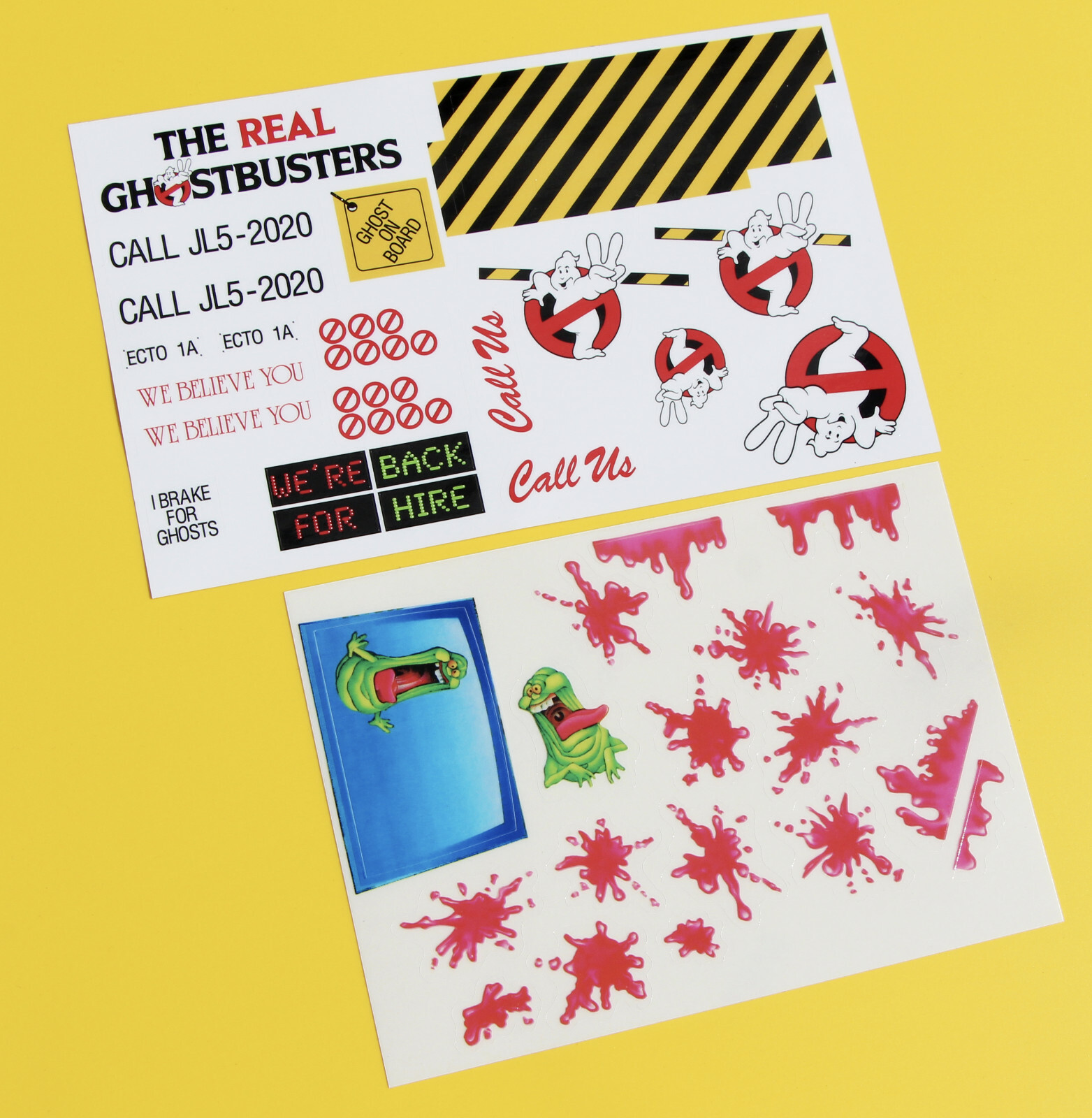 GHOSTBUSTERS ECTO1A 1/10 RC stickers decal set Ecto 1 1A