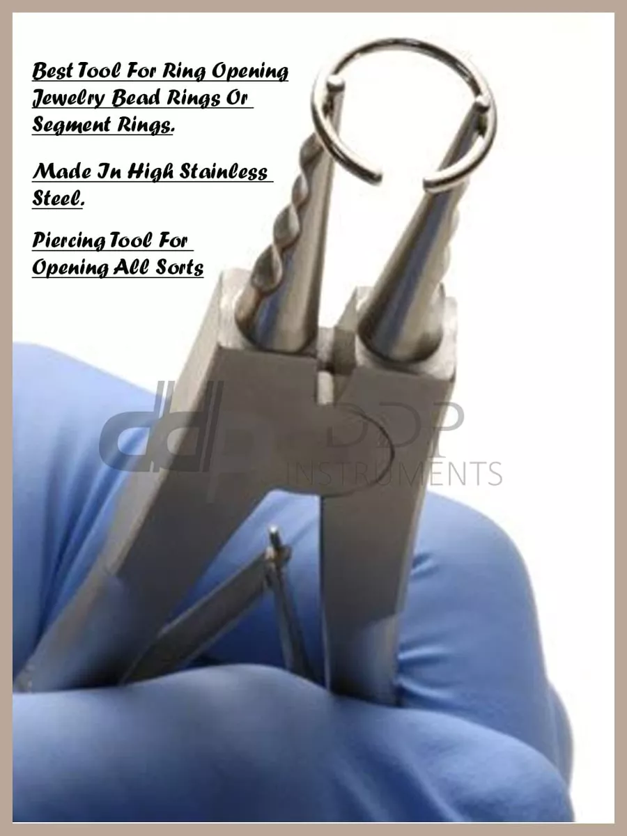 Ring Opener 6 Hoop Captive Bead Open Surgical Forceps Body Piercing Tool