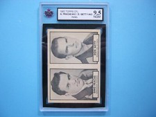 1962 TOPPS CFL FOOTBALL CARD PANEL #42 GINO FRACAS #43 DON GETTY KSA 9.5 NGM