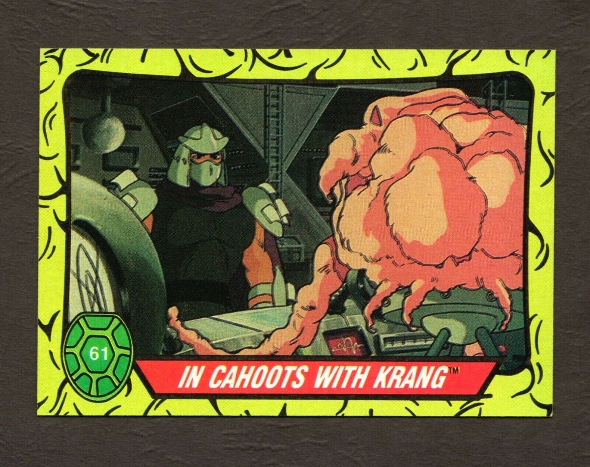 1989 Topps Teenage Mutant Ninja Turtles Card #61 - In Cahoots With