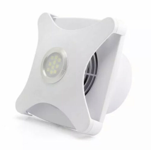 Bathroom Extractor Shower Fan With Light LED 100mm / 4" Concealed - Afbeelding 1 van 4