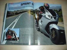 MO Magazin 1911) Triumph Sprint ST mit 131PS im TEST auf 4 Seiten
