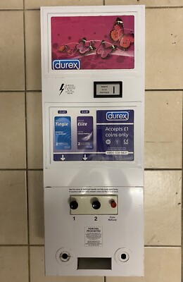 Condoom Machine Mechanical 2 Column Condom Small Pack Vending Machine working order ...