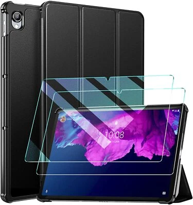 BNBUKLTD® For Lenovo Tab P11 Smart Case Stand Cover & Glass Screen Protector