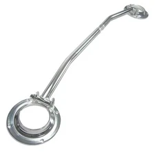 Alu Domstrebe für VW Golf 2 Jetta II 1,3 1,6 1,8 poliert verstellbar