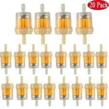 20X Universal Motorcycle Mini Small Engine Inline Carb Fuel Gas Filter 1/4" 6mm