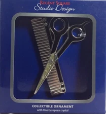 Regent Square Studio Design Hairdresser Barber Collectible Ornament & Crystals