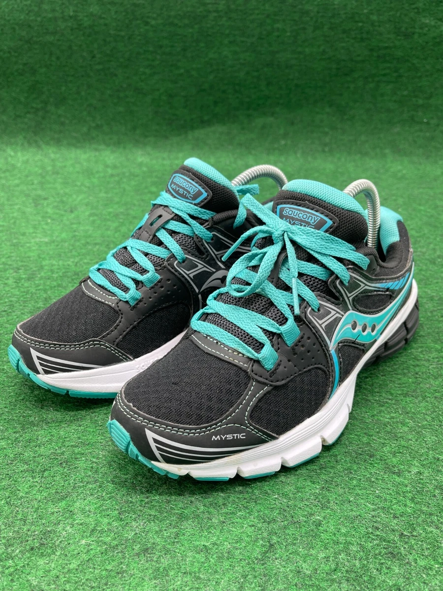 Saucony Grid Mystic Black Aqua Blue Sneakers Shoes S15248 10 Women s Size 6.5