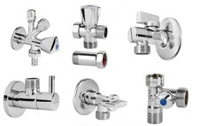 Eckventil Keramik-Kartusche Eckhahn mit Rosette Eckventil mit Verlängerung Kombi