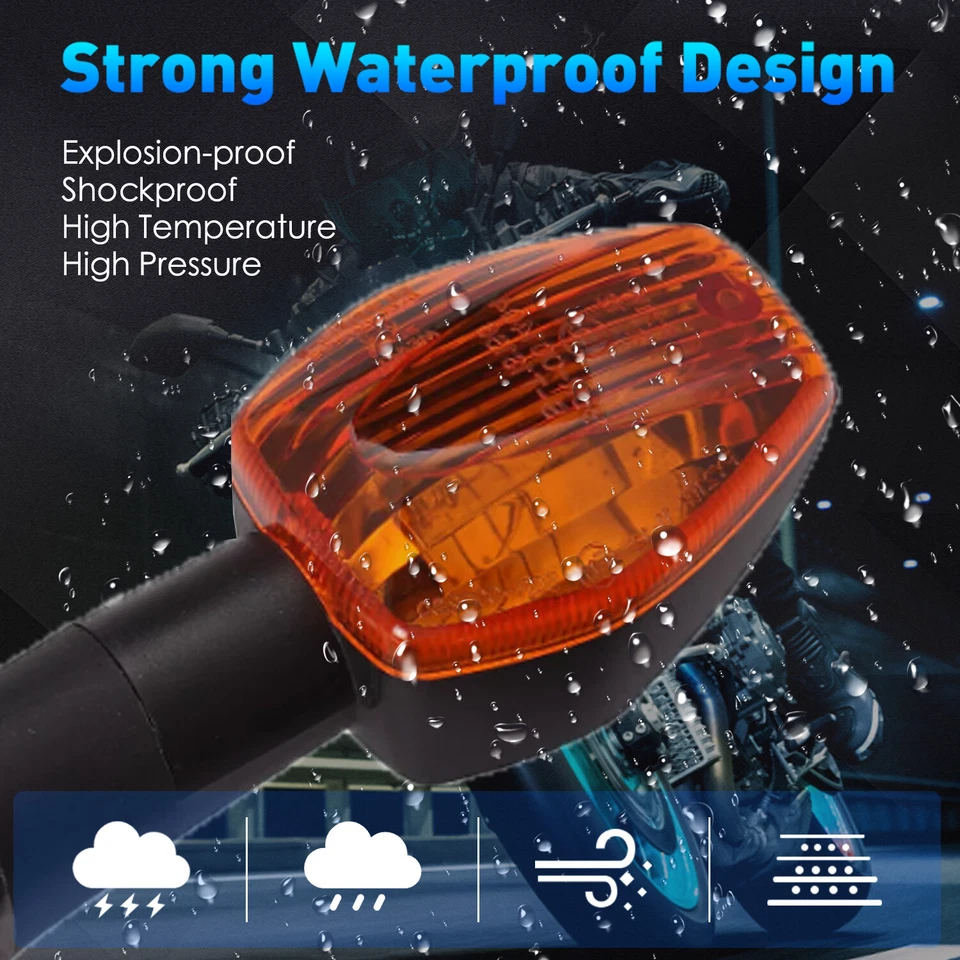 Front & Rear Indicator Turn Signal Lights For HONDA CTX700 D N NC700X NC750X - Imagem 4 de 4