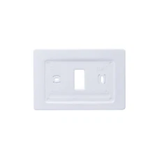 Aluminum Wall Trim Plate Mount for Emerson Sensi Smart Home Thermostat (White)