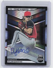 2023 Panini Elite Extra Edition #112 Dylan Questad Prime Numbers Auto /60