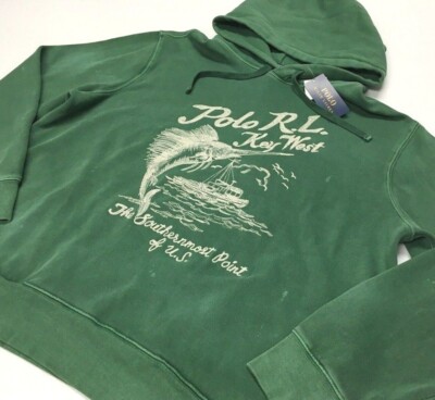 Polo Ralph Lauren VTG Key West Fishing Tuna Embroidered Fleece