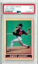 1998 Topps Chrome Andy Ashby Refractor PSA 9