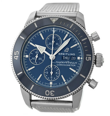 Breitling Super Ocean A13313 Chronograph Day Date Blue 44MM Men's Automatic