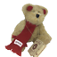 Boyds Bears Christmas Bear Plush 6&quot; Lil Mufflebeary Red Scarf Earmuffs T7x0821** QR10563