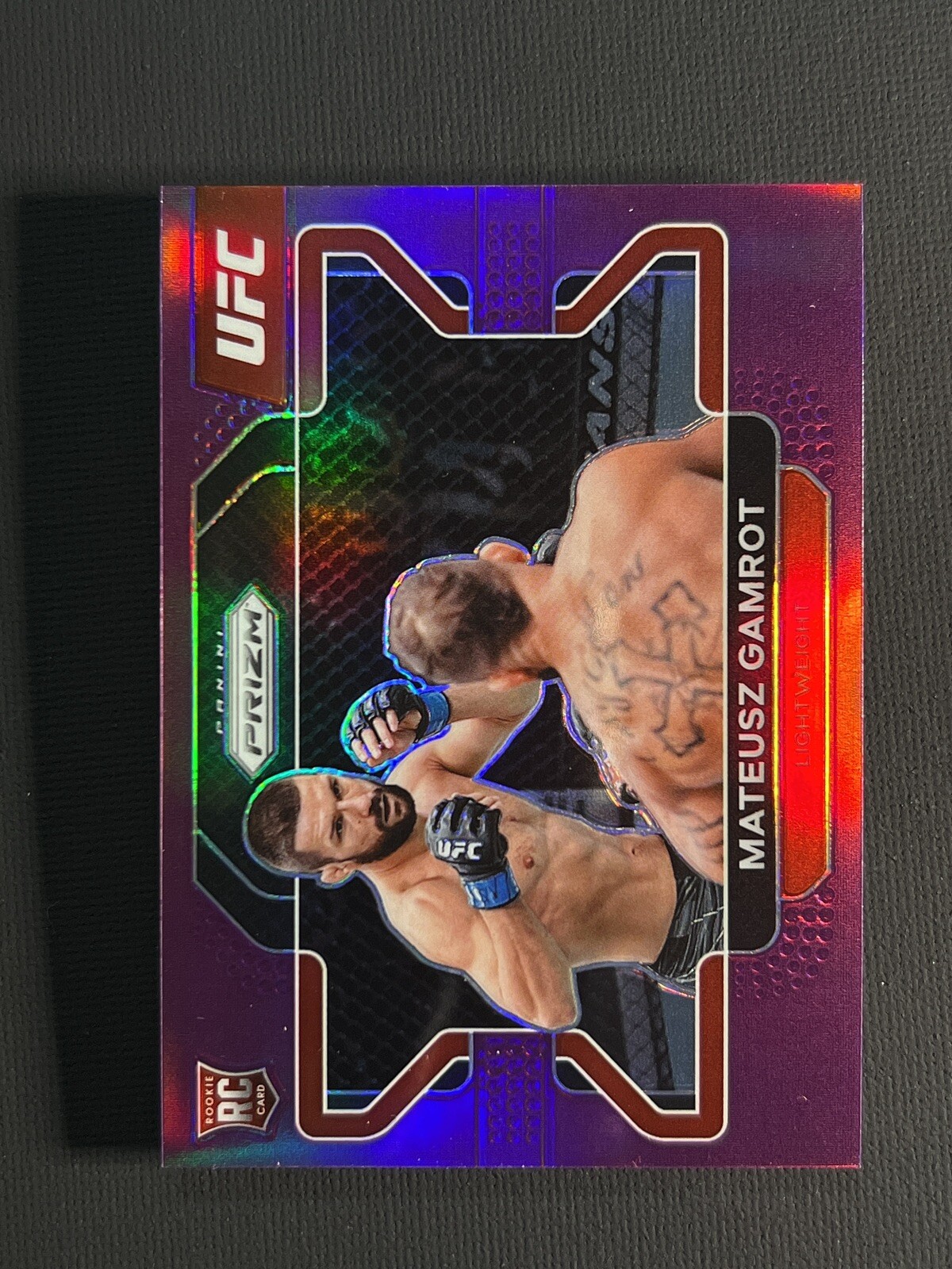 2022 Panini Prizm UFC Mateusz Gamrot Purple RC /149 SP #66