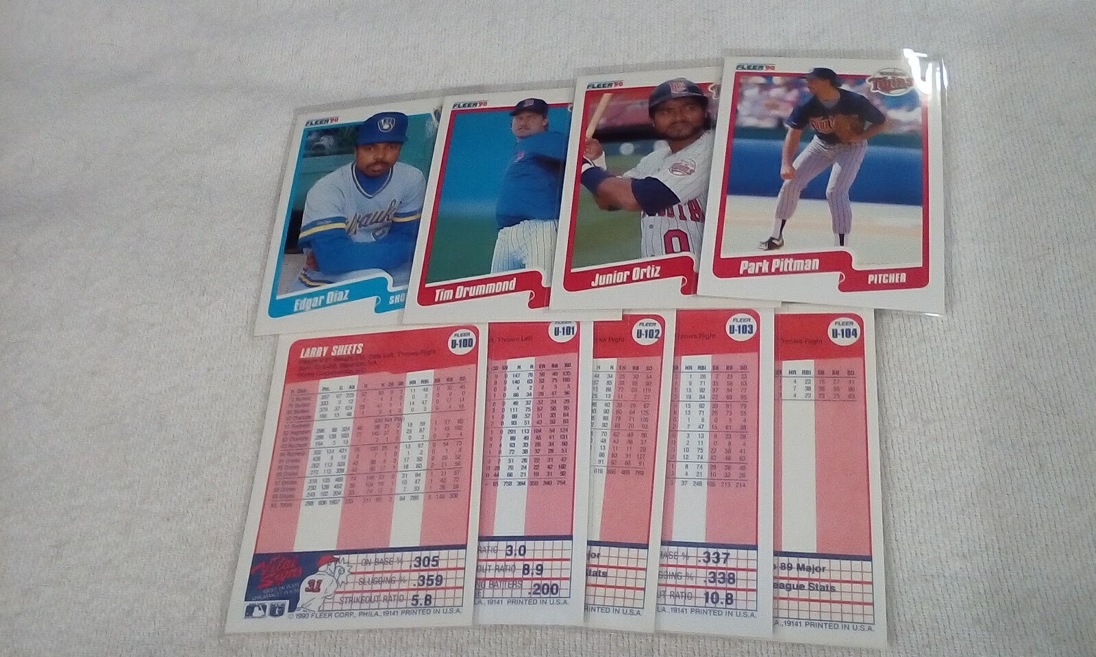 1990 Fleer Update Baseball (100) Part. set   Pick cards that you may want/need.