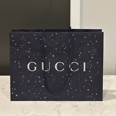 GUCCI AUTHENTIC 2022 LIMITED EDITION HOLIDAY ''EQUILIBRIUM'' PAPER SHOPPING BAG