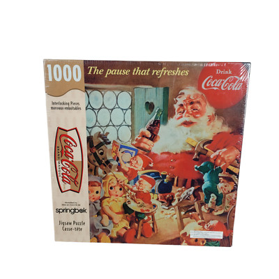 Coca-Cola  The Pause That Refreshes  1999  Puzzle Springbok Santa New Sealed Box