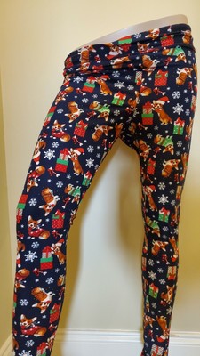 corgi christmas leggings