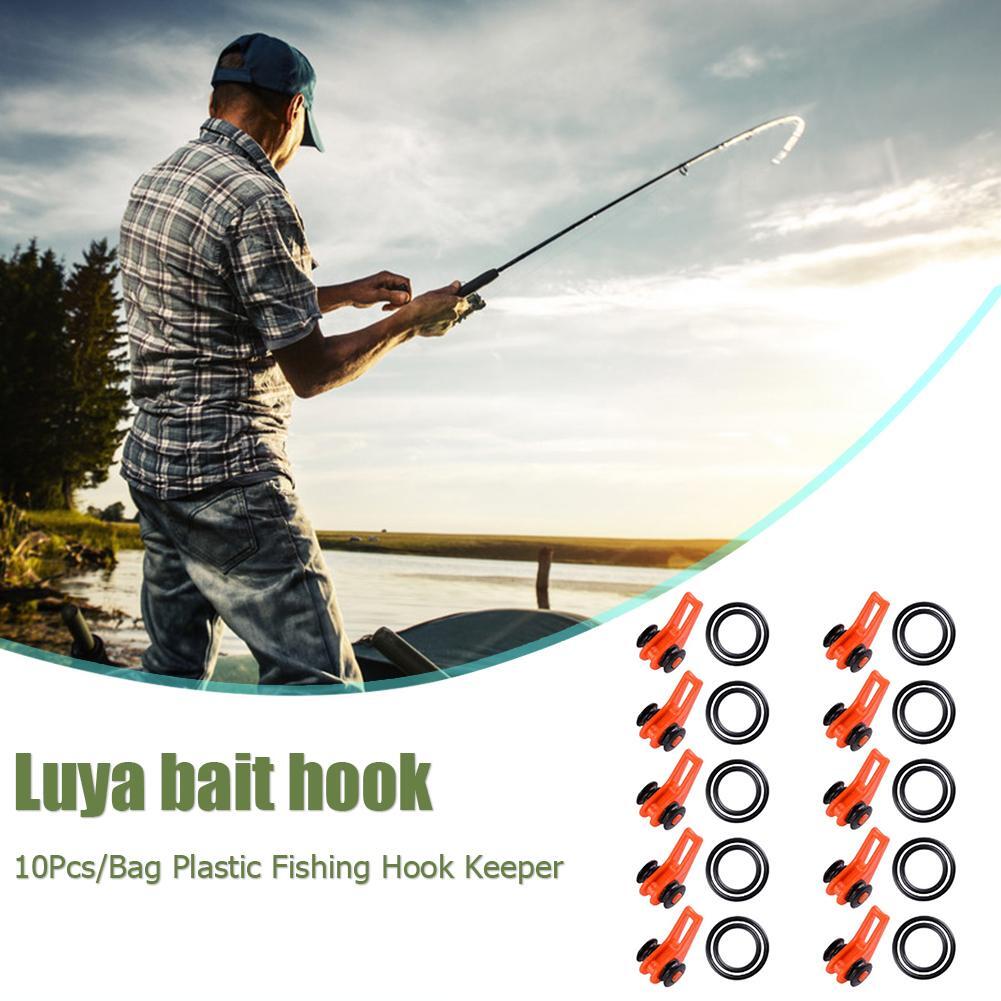 10pcs Fishing Hook Keeper Holder for Fishing Rod Fishing Bait Fishing