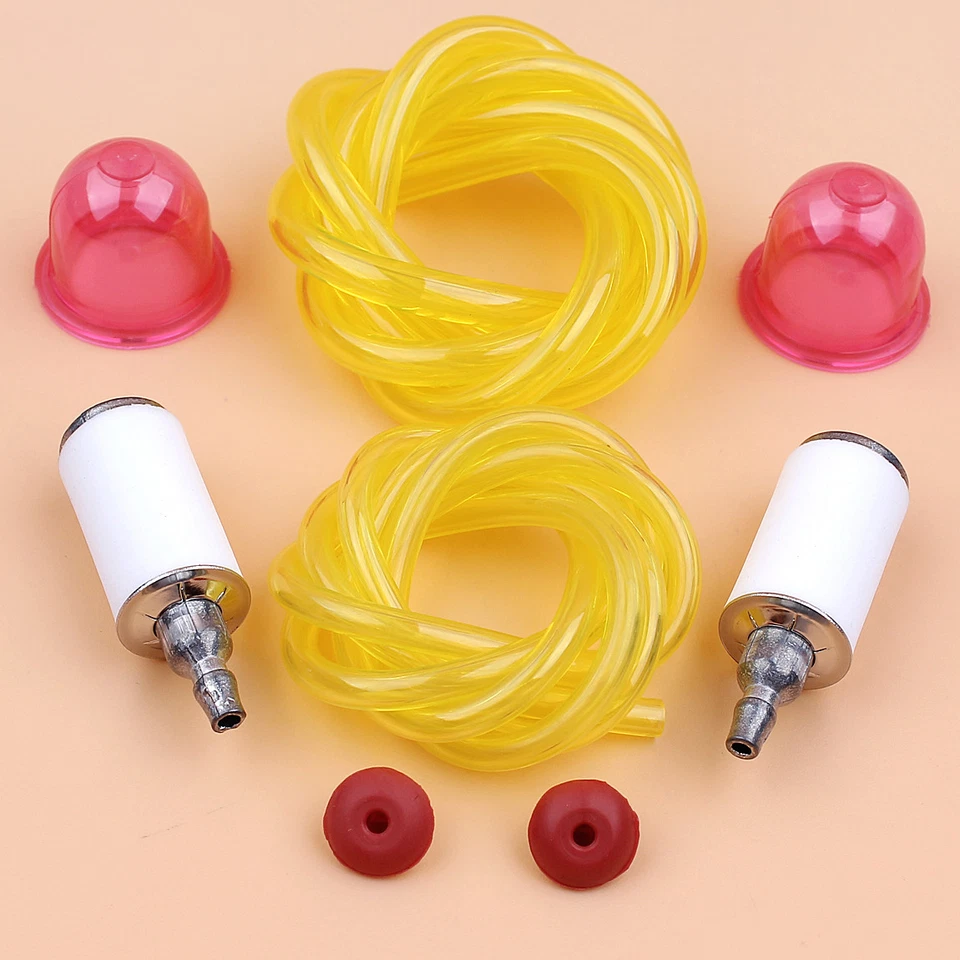 8x Platic Fuel Line Filter Primer Cap Check Valve For Weed Eater Blower Trimmers - Image 2 of 4