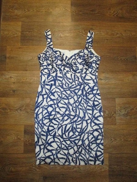 Women Hobbs Dress White Polyester 38 / M / 46 #98WW