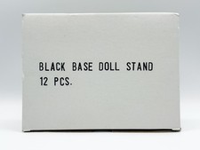 Lot of 12 Black Base Doll Stands - 1:6 Scale Perfect for Barbie - NRFB - MINT