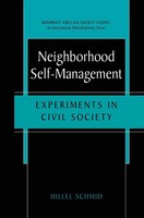 Hillel Schmid | Neighborhood Self-Management | Buch | Englisch (2001) | Xv