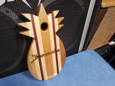 Bienvenidos costa rica pineapple wood welcome sign
