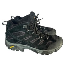 Merrell Moab 3 Mid Waterproof Hiking Boots Men Black Vibram Sole SZ 13